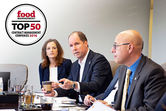 logo: food management TOP 50 contract management companies 2016 & Unidine leadership
